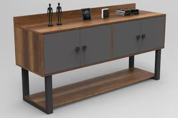 Numandro Avlastningsbord 180 cm - Teak/Antracit - Möbler - Bord & matgrupper - Avlastningsbord - Konsolbord & sidobord