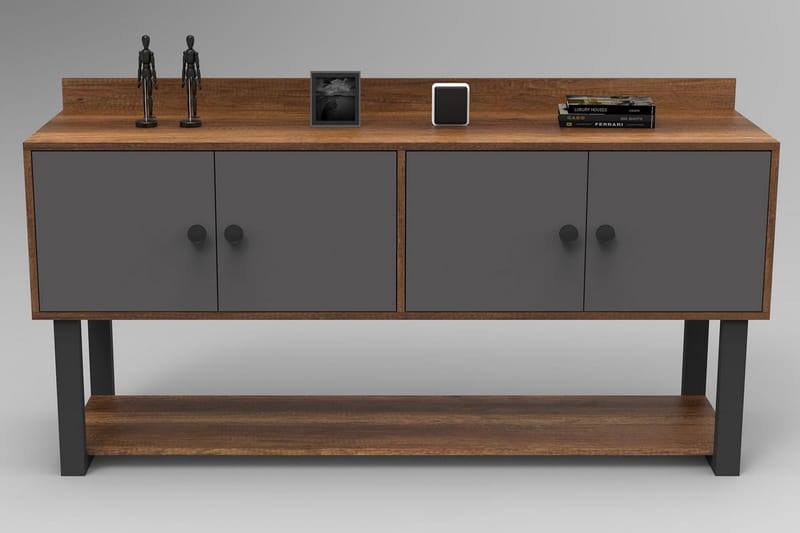 Numandro Avlastningsbord 180 cm - Teak/Antracit - Möbler - Bord & matgrupper - Avlastningsbord - Konsolbord & sidobord