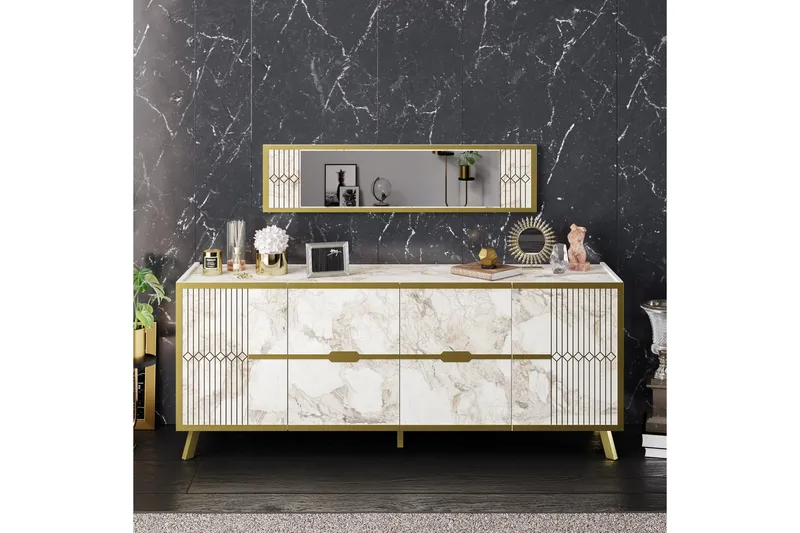 Ocotla Konsollbord 180 cm - Vit - Möbler - Bord & matgrupper - Avlastningsbord - Konsolbord & sidobord