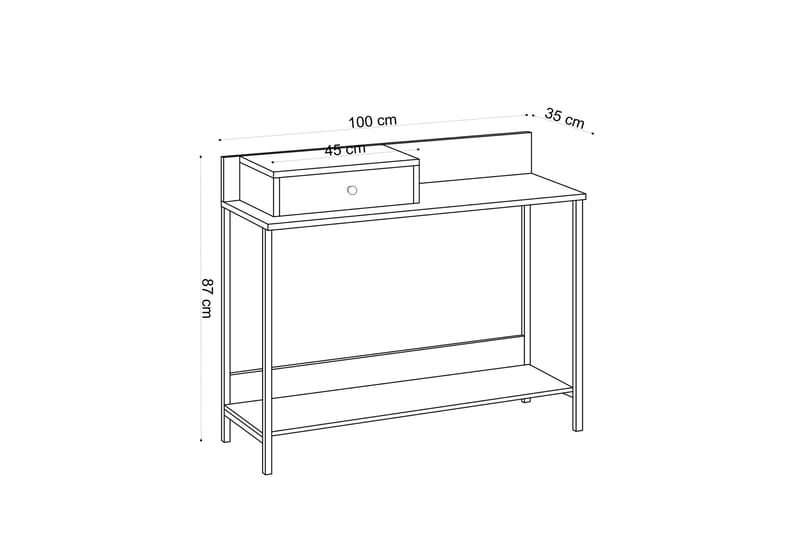 Pelosa Avlastningsbord 100 cm - Natur - Möbler - Bord & matgrupper - Avlastningsbord - Konsolbord & sidobord