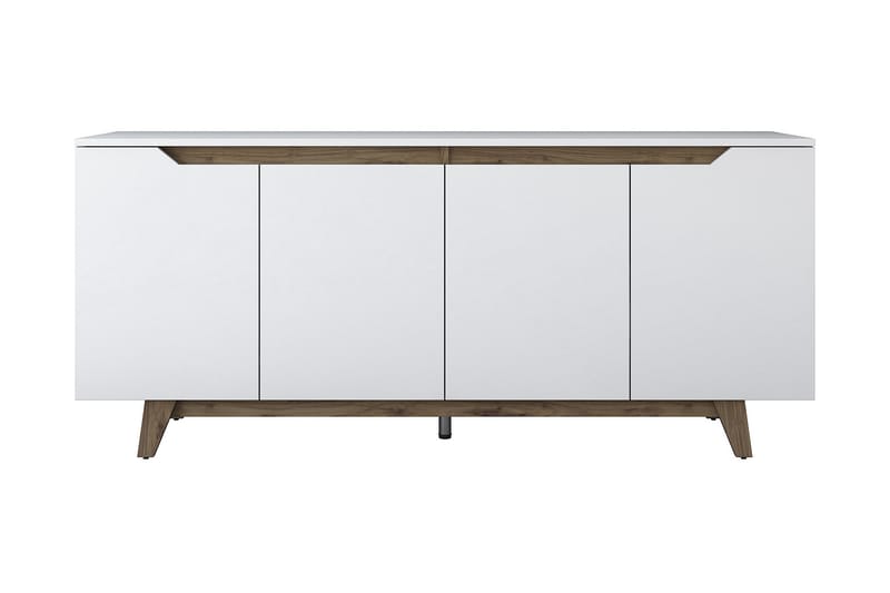 Porzic Konsollbord 180 cm - Vit/Mörkbrun - Hallbord - Konsolbord & sidobord