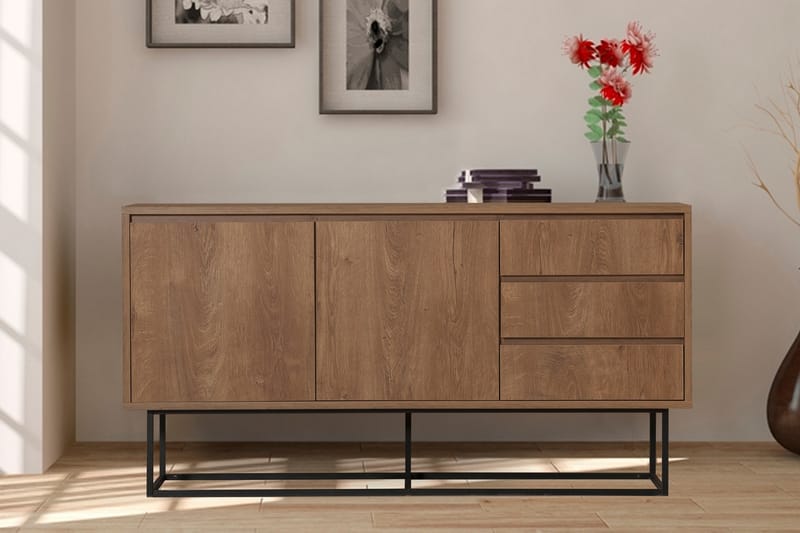 Pribeta Konsollbord 140 cm - Mörkbrun/Svart - Hallbord - Konsolbord & sidobord