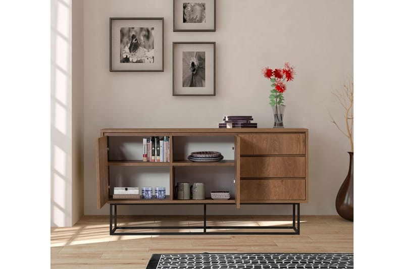 Pribeta Konsollbord 140 cm - Mörkbrun/Svart - Möbler - Bord & matgrupper - Avlastningsbord - Konsolbord & sidobord