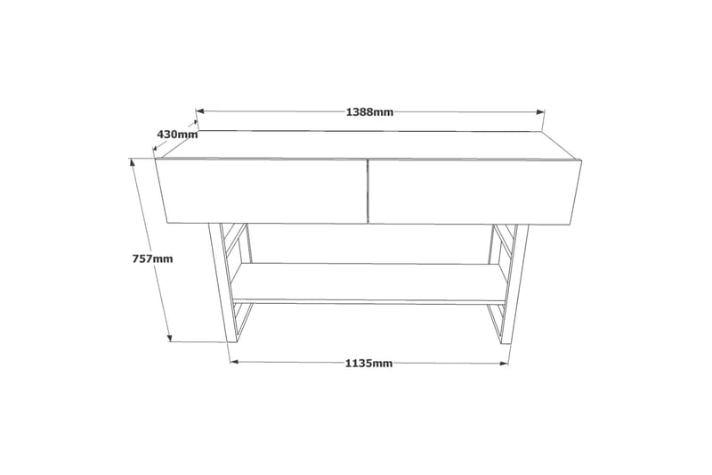 Rinorea Konsollbord 139x75,7 cm - Grön - Hallbord - Konsolbord & sidobord