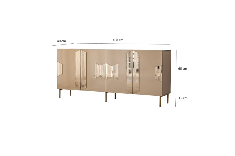 Seyring Konsollbord 180 cm - Brons - Möbler - Bord & matgrupper - Avlastningsbord - Konsolbord & sidobord