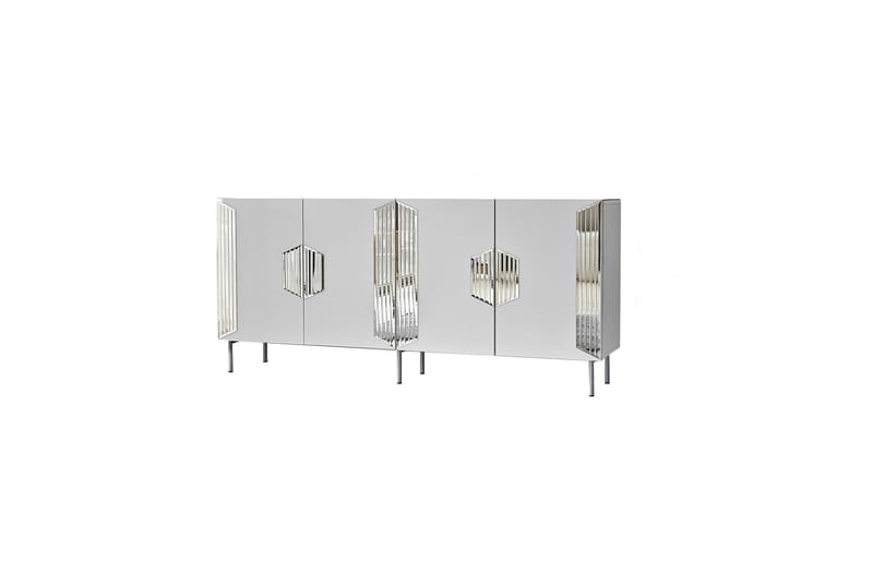 Stedum Konsollbord 180 cm - Vit/Silver - Möbler - Bord & matgrupper - Avlastningsbord - Konsolbord & sidobord
