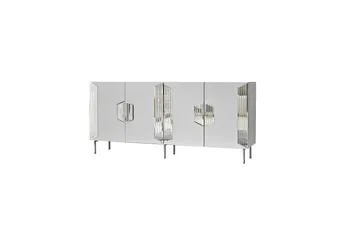 Stedum Konsollbord 180 cm - Vit/Silver - Förvaring - Förvaringsmöbler - Sideboard & skänk