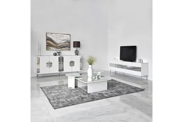 Stedum Konsollbord 180 cm - Vit/Silver - Förvaring - Förvaringsmöbler - Sideboard & skänk