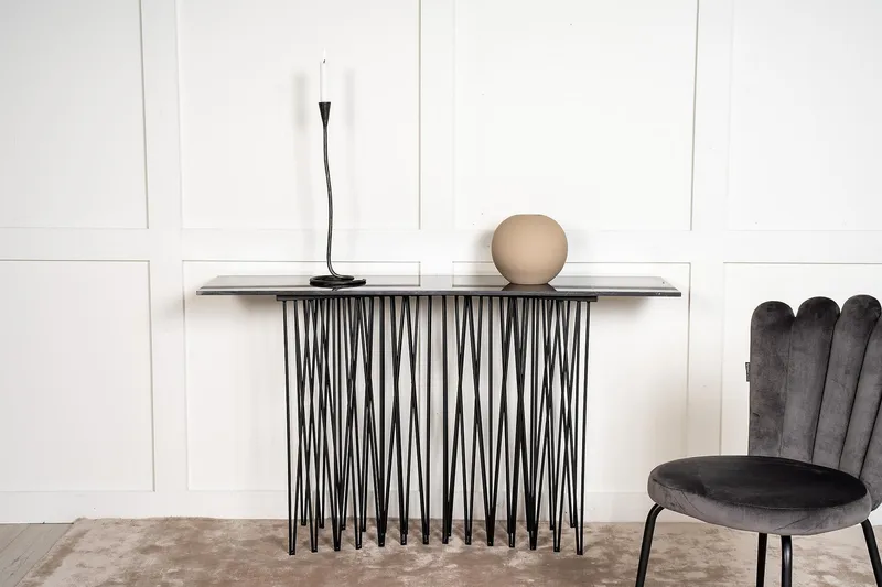 Stone Avlastningsbord 130 cm - Svart - Möbler - Bord & matgrupper - Avlastningsbord - Konsolbord & sidobord