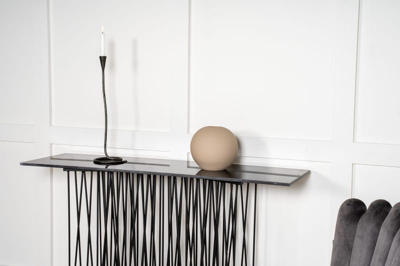 Stone Avlastningsbord 130 cm - Svart - Möbler - Bord & matgrupper - Avlastningsbord - Konsolbord & sidobord