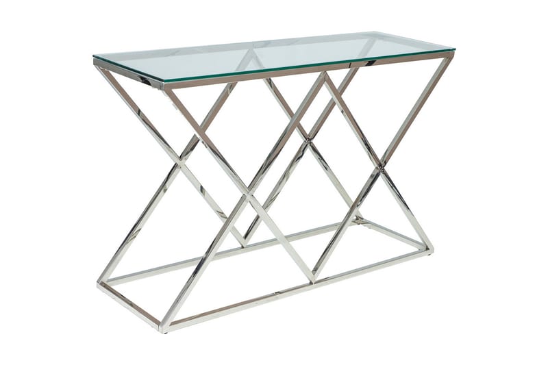 Zegna Konsollbord 120 cm - Glas/Silver - Hallbord - Konsolbord & sidobord