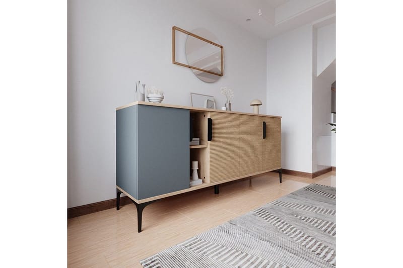 Kunar Konsollbord 180 cm - Antracit/Natur - Möbler - Bord & matgrupper - Avlastningsbord - Hallbord