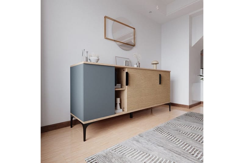 Kunar Konsollbord 180 cm - Antracit/Natur - Möbler - Bord & matgrupper - Avlastningsbord - Hallbord