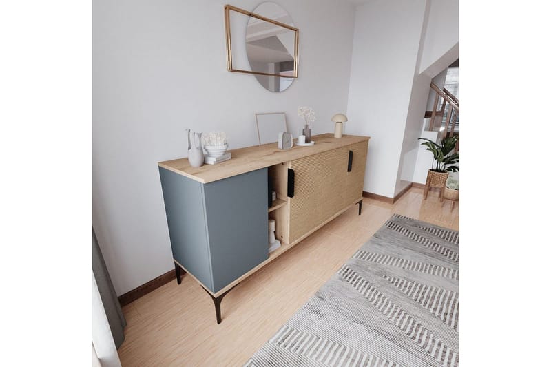 Kunar Konsollbord 180 cm - Antracit/Natur - Möbler - Bord & matgrupper - Avlastningsbord - Hallbord