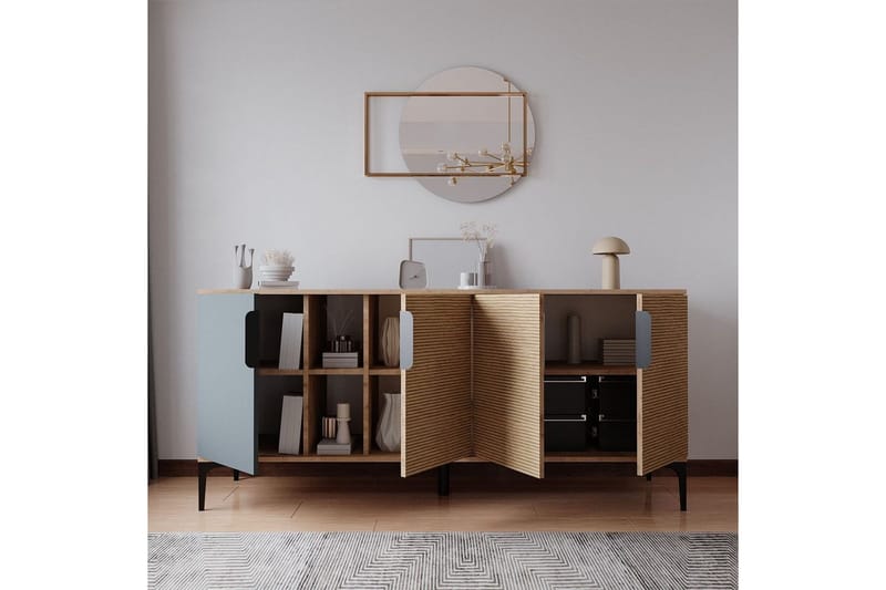 Kunar Konsollbord 180 cm - Antracit/Natur - Möbler - Bord & matgrupper - Avlastningsbord - Hallbord