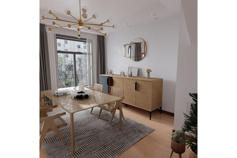 Kunar Konsollbord 180 cm - Antracit/Natur - Möbler - Bord & matgrupper - Avlastningsbord - Hallbord