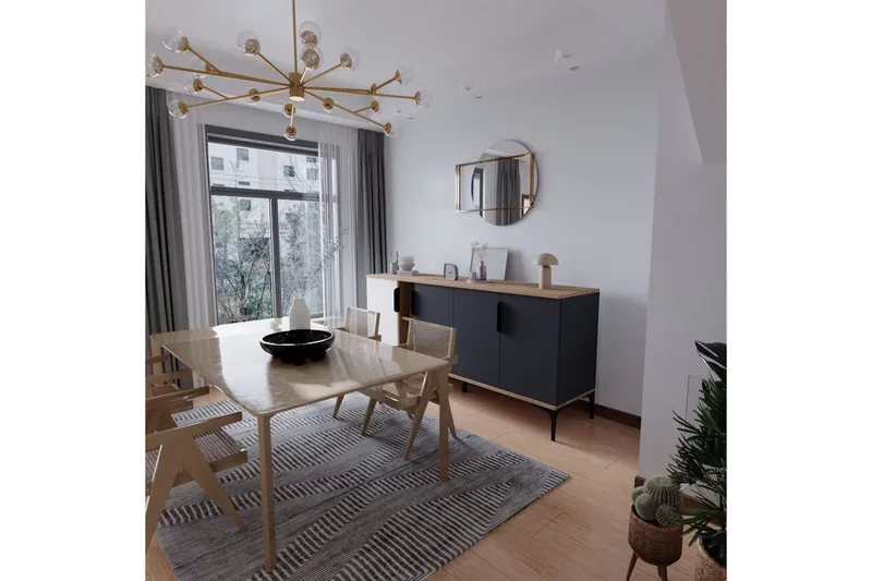 Kunar Konsollbord 180 cm - Vit/Antracit - Möbler - Bord & matgrupper - Avlastningsbord - Hallbord