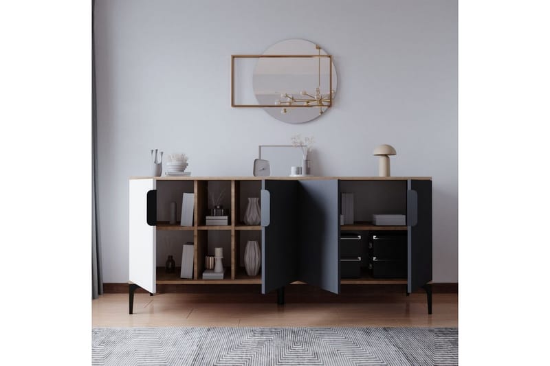 Kunar Konsollbord 180 cm - Vit/Antracit - Möbler - Bord & matgrupper - Avlastningsbord - Hallbord