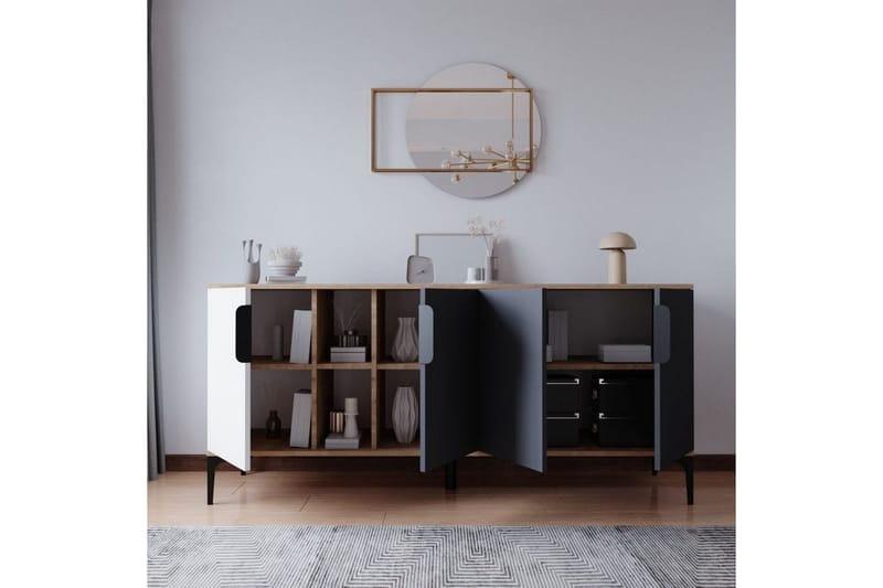 Kunar Konsollbord 180 cm - Vit/Antracit - Möbler - Bord & matgrupper - Avlastningsbord - Hallbord