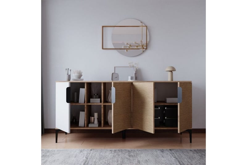 Kunar Konsollbord 180 cm - Vit/Natur - Möbler - Bord & matgrupper - Avlastningsbord - Hallbord