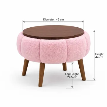Kundu Sidobord Rund 45 cm Bubblig - Möbler - Bord & matgrupper - Avlastningsbord - Lampbord