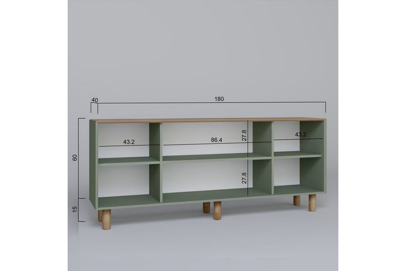 Kuniyoshi Konsollbord 180 cm - Grön - Möbler - Bord & matgrupper - Avlastningsbord - Hallbord