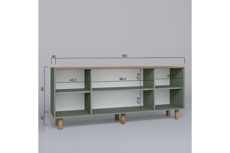 Kuniyoshi Konsollbord 180 cm - Grön - Möbler - Bord & matgrupper - Avlastningsbord - Hallbord