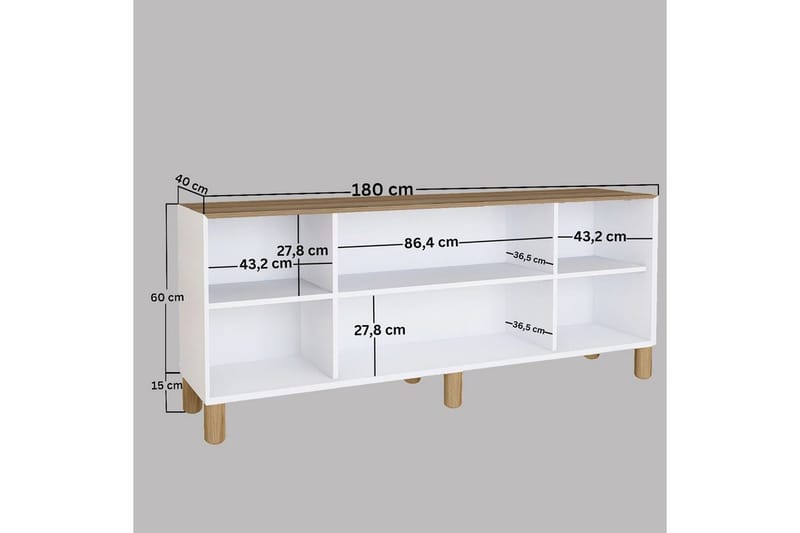 Kuniyoshi Konsollbord 180 cm - Valnöt - Möbler - Bord & matgrupper - Avlastningsbord - Hallbord