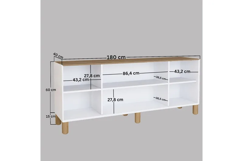 Kuniyoshi Konsollbord 180 cm - Valnöt - Möbler - Bord & matgrupper - Avlastningsbord - Hallbord