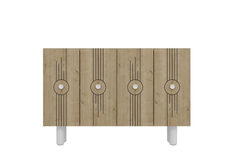 Kyrosen Konsollbord 120 cm - Vit/Ek - Möbler - Bord & matgrupper - Avlastningsbord - Hallbord