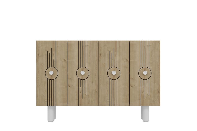 Kyrosen Konsollbord 120 cm - Vit/Ek - Möbler - Bord & matgrupper - Avlastningsbord - Hallbord