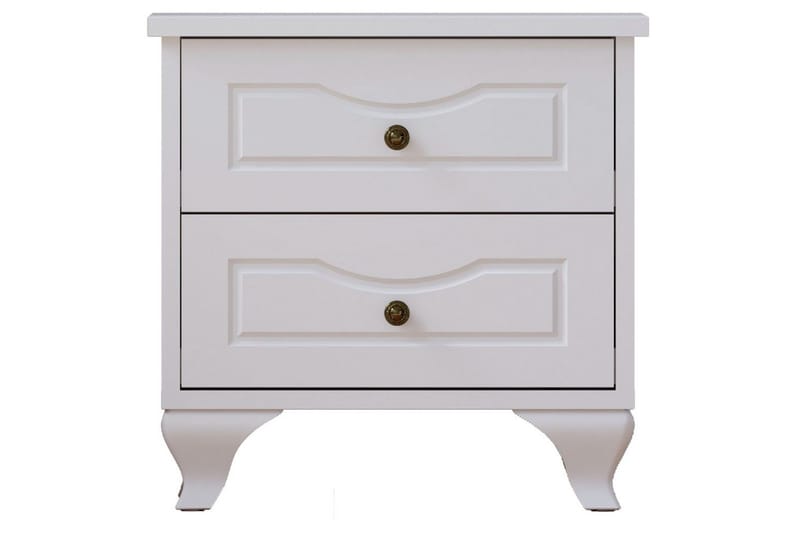 Kyvor Sängbord 45 cm, Matt Vit