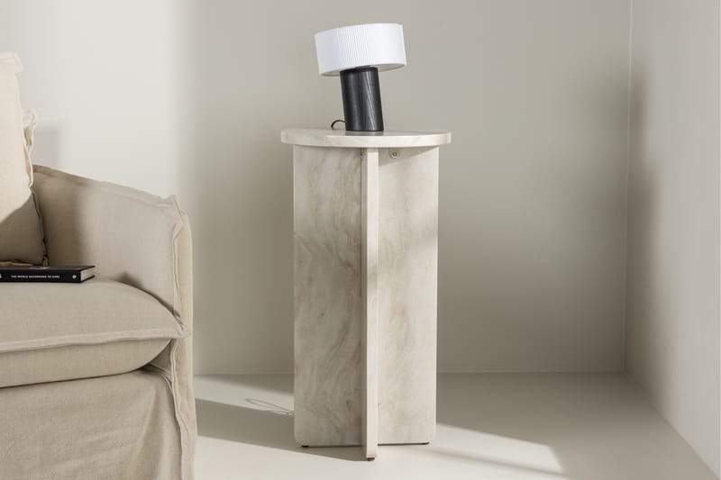 Ålesund Sidobord 50 cm Beige - Venture Home - Lampbord - Brickbord & småbord