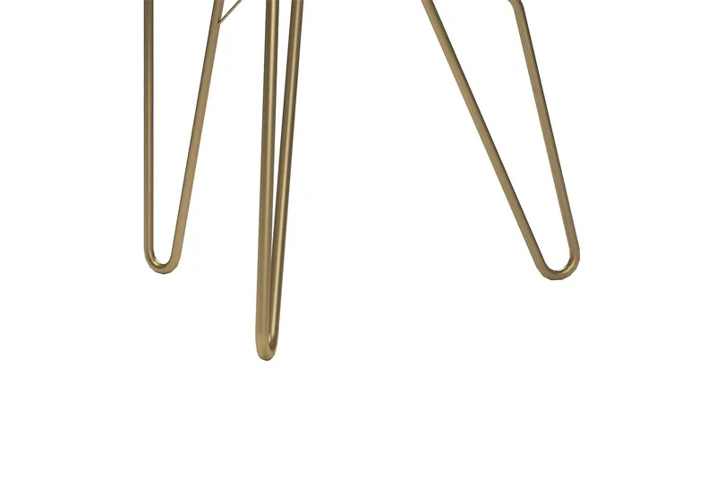 Athena Sidobord 55 cm Marmorlook/Vit/Mässing - Novogratz - Möbler - Bord & matgrupper - Avlastningsbord - Lampbord