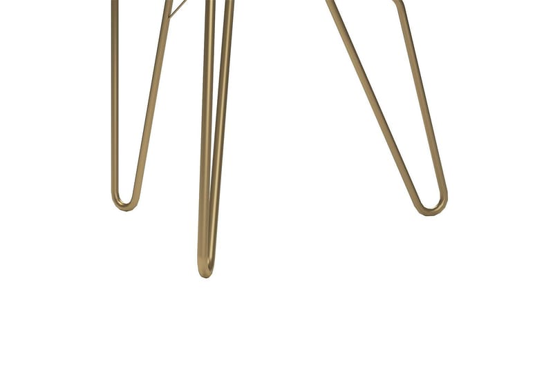 Athena Sidobord 55 cm Marmorlook/Vit/Mässing - Novogratz - Möbler - Bord & matgrupper - Avlastningsbord - Lampbord