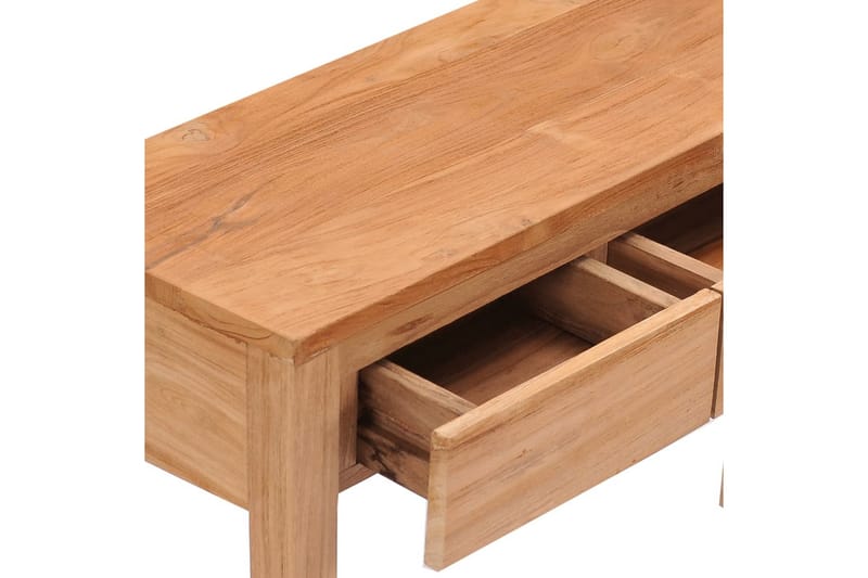 Avlastningsbord 110x35x75 cm massiv teak - Brun - Möbler - Bord & matgrupper - Avlastningsbord - Lampbord
