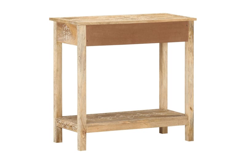 Avlastningsbord 80x35x74 cm massivt mangoträ - Brun - Möbler - Bord & matgrupper - Avlastningsbord - Lampbord