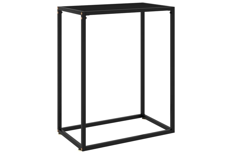 Avlastningsbord svart 60x35x75 cm härdat glas - Svart - Möbler - Bord & matgrupper - Avlastningsbord - Hallbord