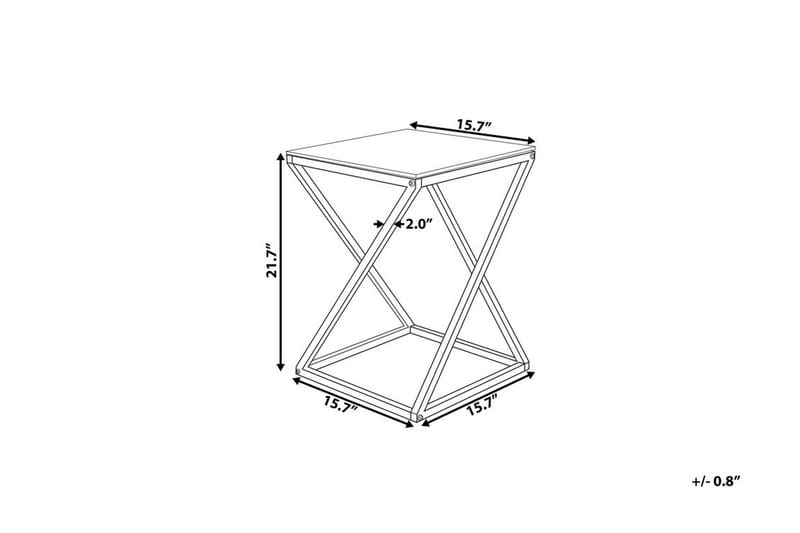 Beverly Sidobord 40 cm - Silver - Möbler - Bord & matgrupper - Avlastningsbord - Lampbord
