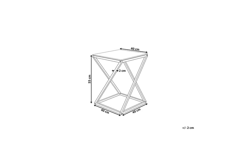 Beverly Sidobord 40 cm - Silver - Möbler - Bord & matgrupper - Avlastningsbord - Lampbord