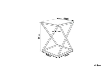 Beverly Sidobord 40 cm - Silver - Möbler - Bord & matgrupper - Avlastningsbord - Lampbord