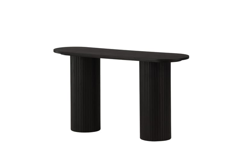 Bianca Sidobord 130x40x72 cm Oval - Svart - Möbler - Bord & matgrupper - Avlastningsbord - Lampbord