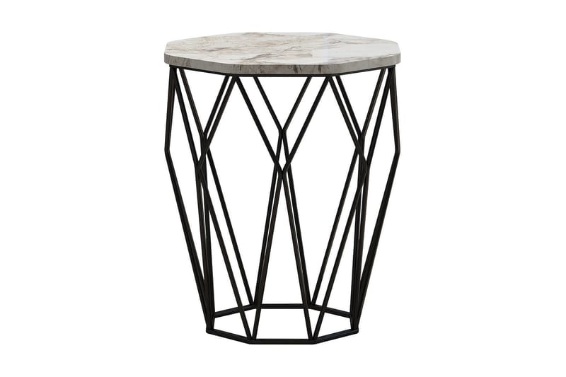 Bojana Sidobord Runt 46 cm, Grå/Svart