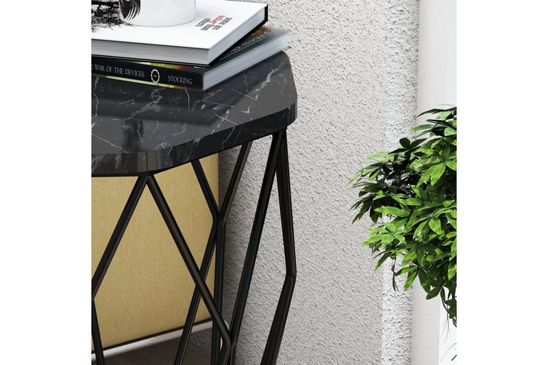 Bojana Sidobord Runt 46 cm - Svart - Möbler - Bord & matgrupper - Avlastningsbord - Lampbord