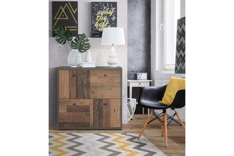 Broxton Sidobord 77 cm - Grå - Möbler - Bord & matgrupper - Avlastningsbord - Lampbord