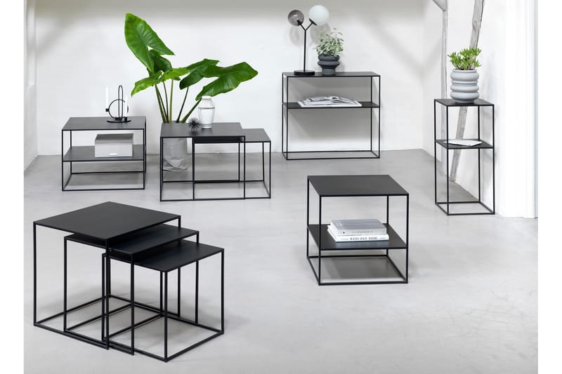 Burningham Avlastningsbord 35x90x80 cm - Svart - Möbler - Bord & matgrupper - Avlastningsbord - Lampbord