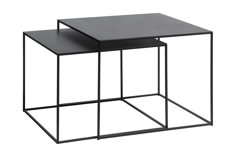 Burningham Sidobord 2 st - Svart - Möbler - Bord & matgrupper - Avlastningsbord - Lampbord