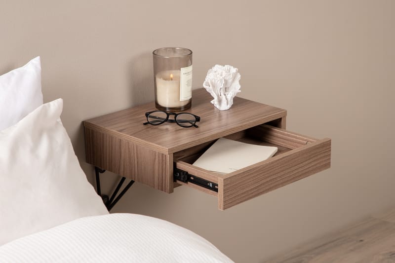 Depay Sidobord 41 cm - Valnöt - Möbler - Bord & matgrupper - Avlastningsbord - Lampbord