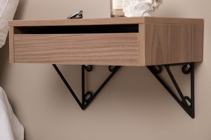 Depay Sidobord 41 cm - Valnöt - Möbler - Bord & matgrupper - Avlastningsbord - Lampbord