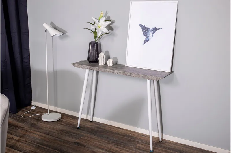 Edge Sidobord 110x30 cm - Vit - Möbler - Bord & matgrupper - Avlastningsbord - Lampbord